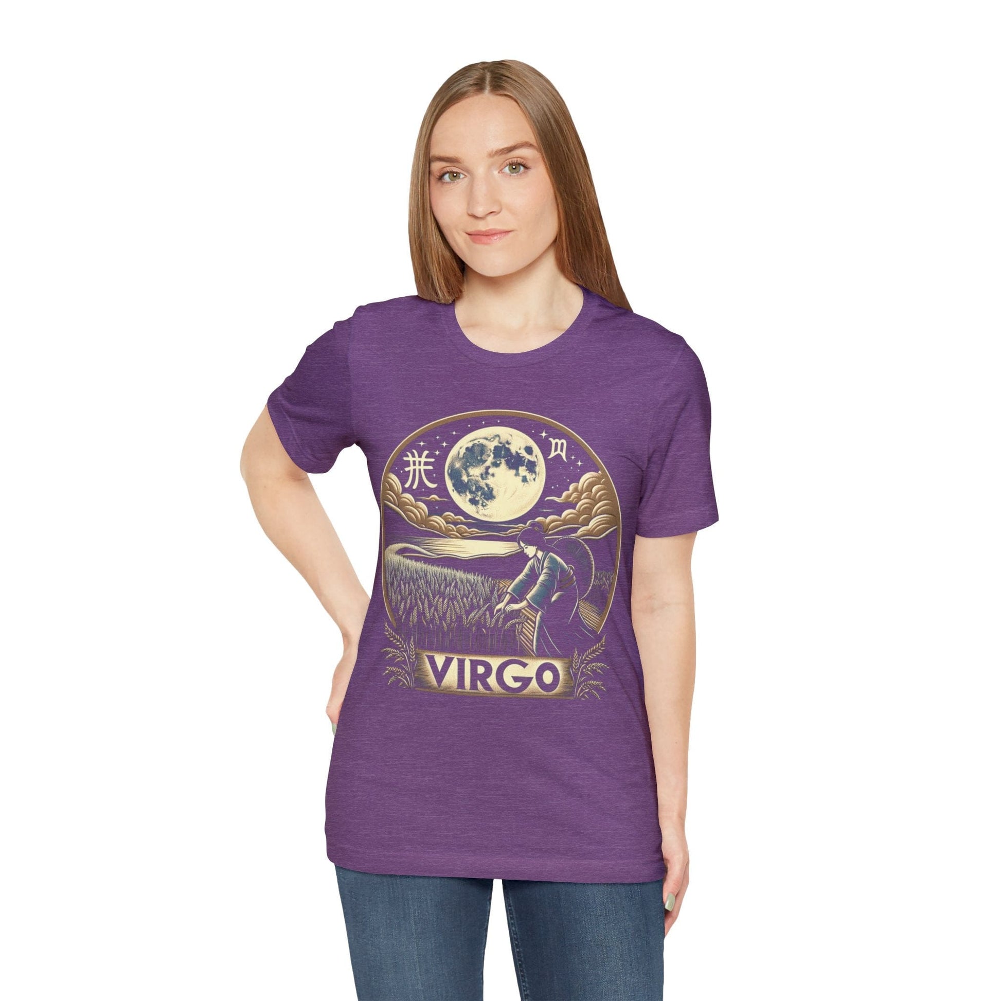 T-Shirt Harvest Moon Serenity: Virgo Ukiyo-e Inspired T-Shirt