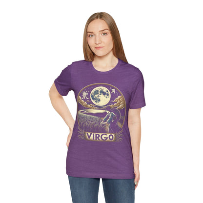 T-Shirt Harvest Moon Serenity: Virgo Ukiyo-e Inspired T-Shirt