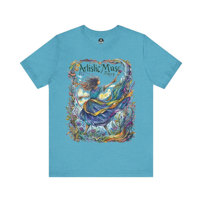 T-Shirt Heather Aqua / S Artistic Muse Pisces T-Shirt