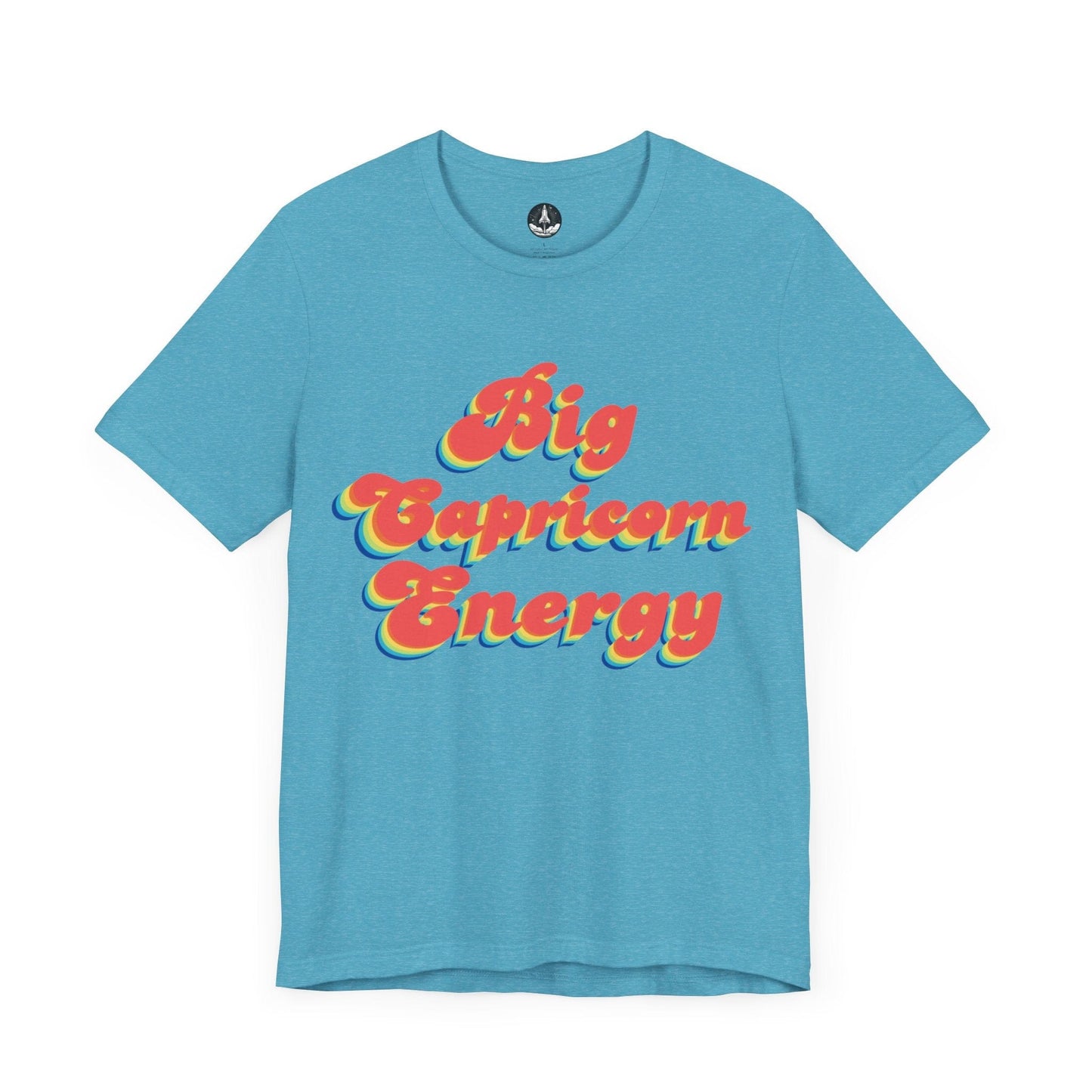 T-Shirt Heather Aqua / S Big Capricorn Energy T-Shirt