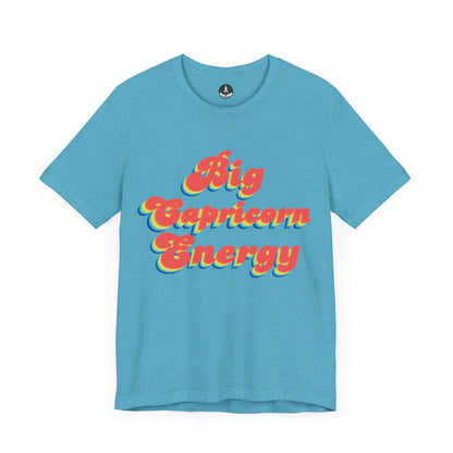 T-Shirt Heather Aqua / S Big Capricorn Energy T-Shirt