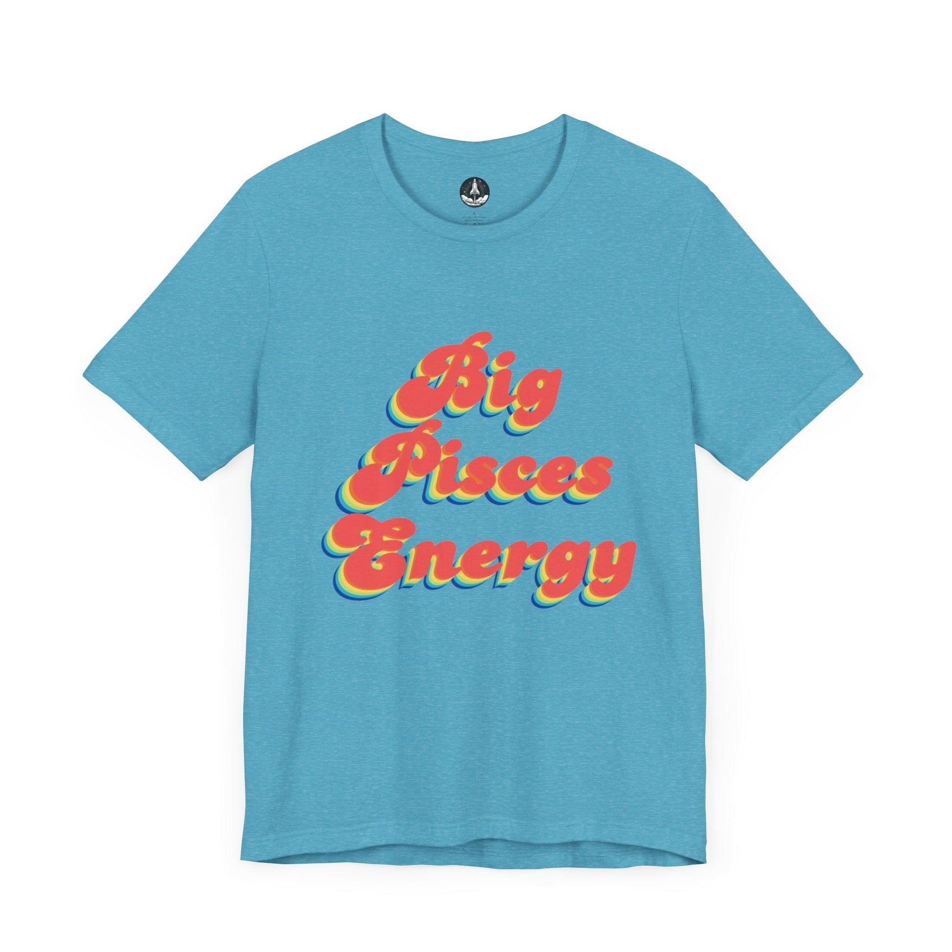 T-Shirt Heather Aqua / S Big Pisces Energy T-Shirt