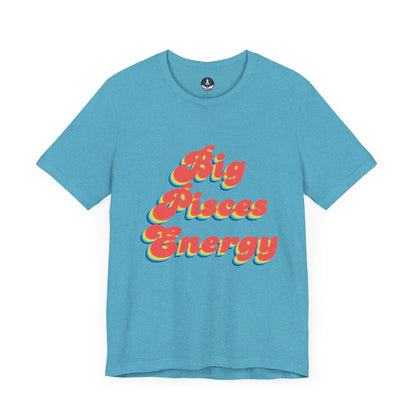 T-Shirt Heather Aqua / S Big Pisces Energy T-Shirt