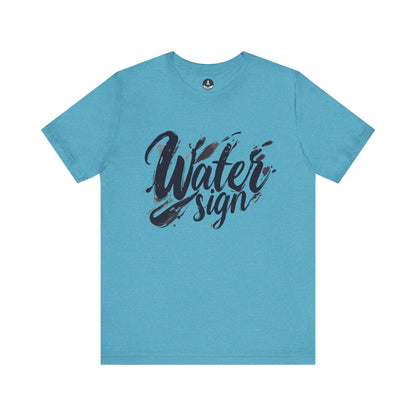 T-Shirt Heather Aqua / S Fluid Essence Cancer TShirt: Depths of Emotion