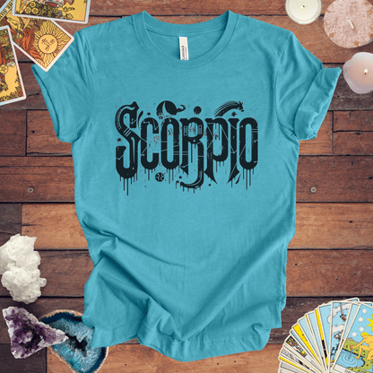 T-Shirt Heather Aqua / S Shadow Strike Scorpio TShirt: Enigmatic Power