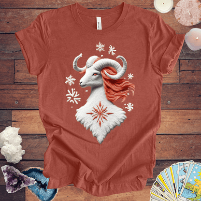 T-Shirt Heather Clay / S Aries Ugly Sweater Holiday T-Shirt: Snowflakes & Spark Edition