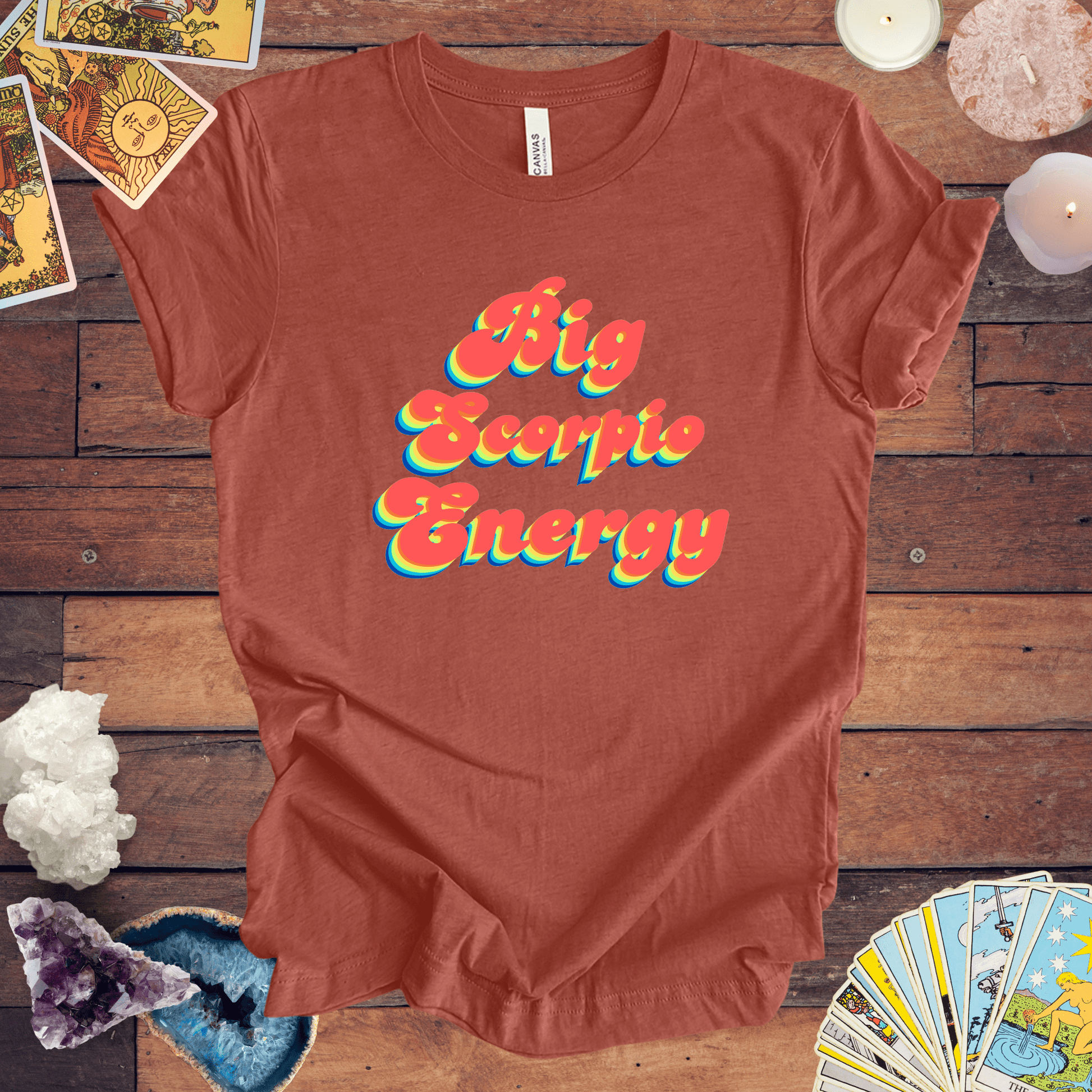 T-Shirt Heather Clay / S Big Scorpio Energy T-Shirt