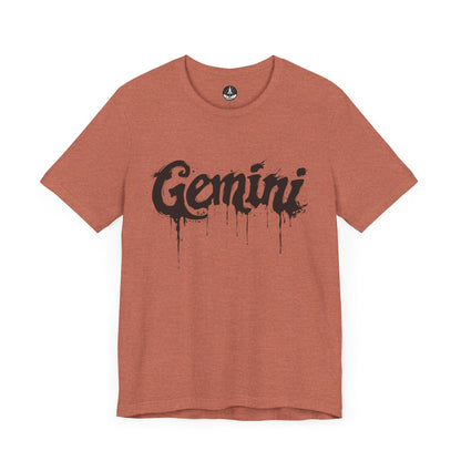 T-Shirt Heather Clay / S Gemini Ink Drop TShirt