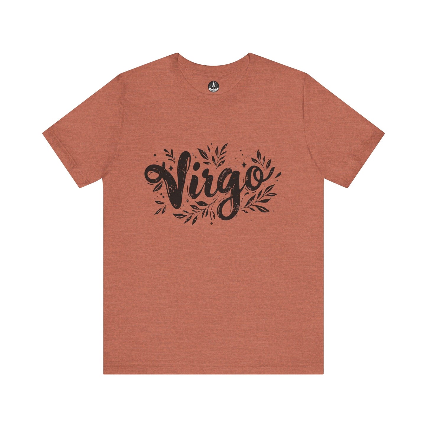 T-Shirt Heather Clay / S Ink Splattered Virtue Virgo TShirt: Artistic Precision