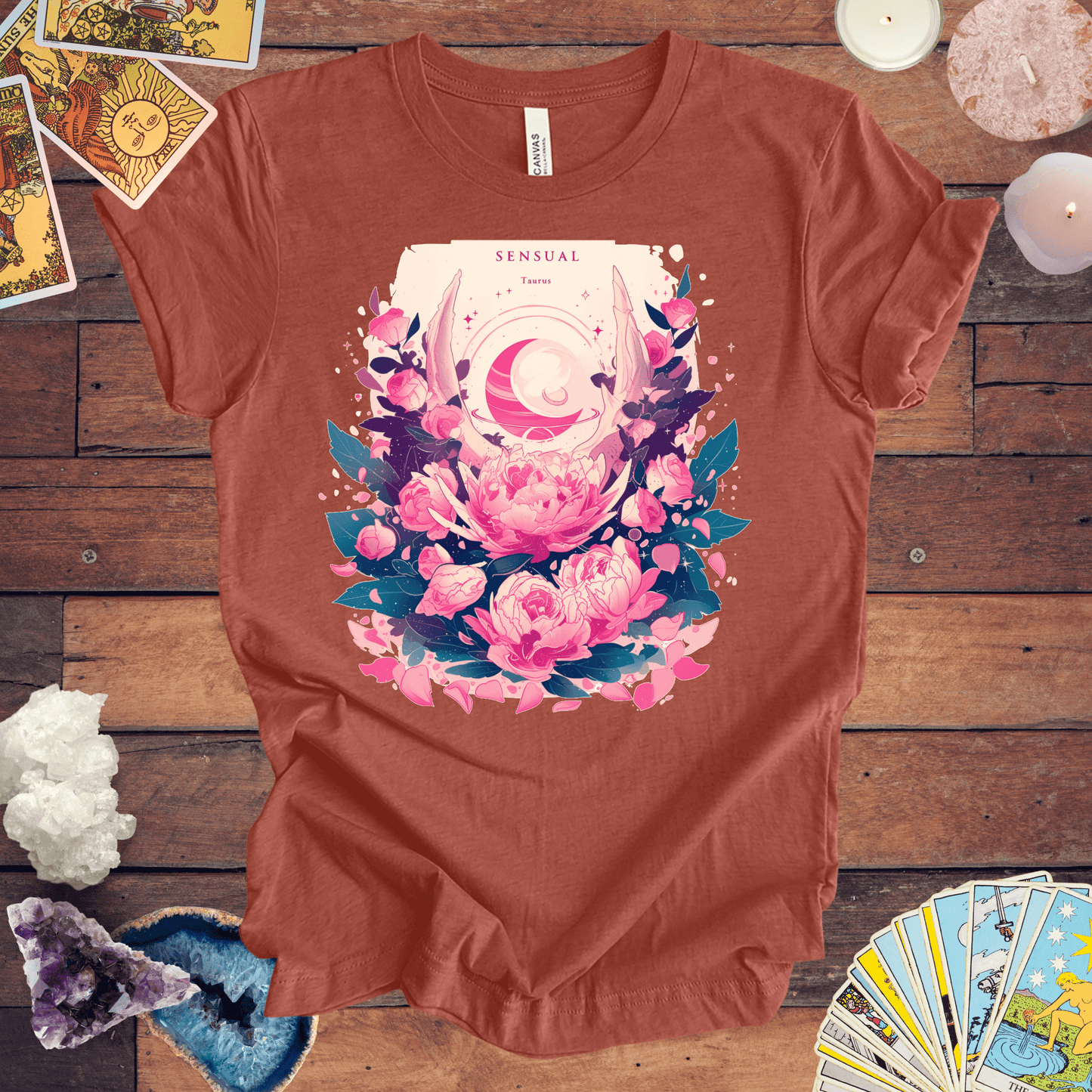 T-Shirt Heather Clay / S Venus in Taurus: Sensual Astrology T-Shirt