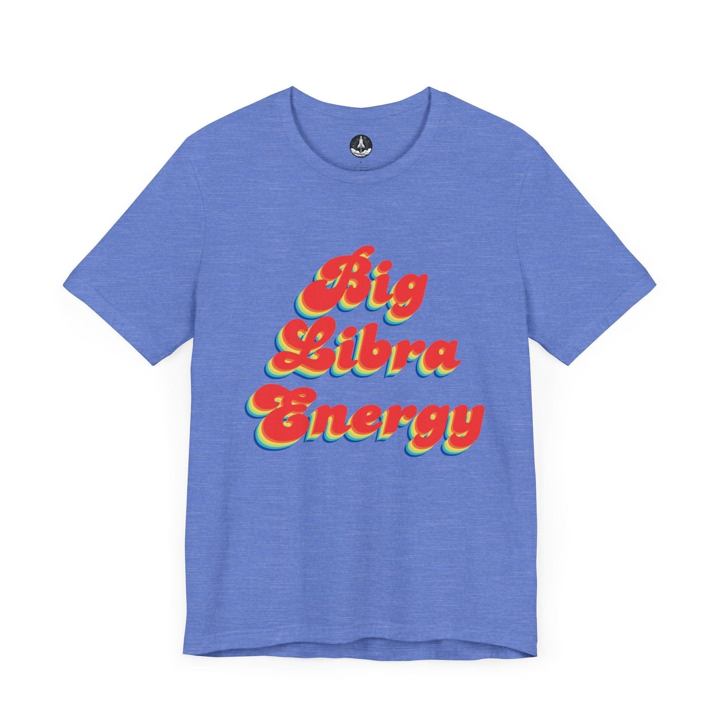 T-Shirt Heather Columbia Blue / S Big Libra Energy Libra T-Shirt