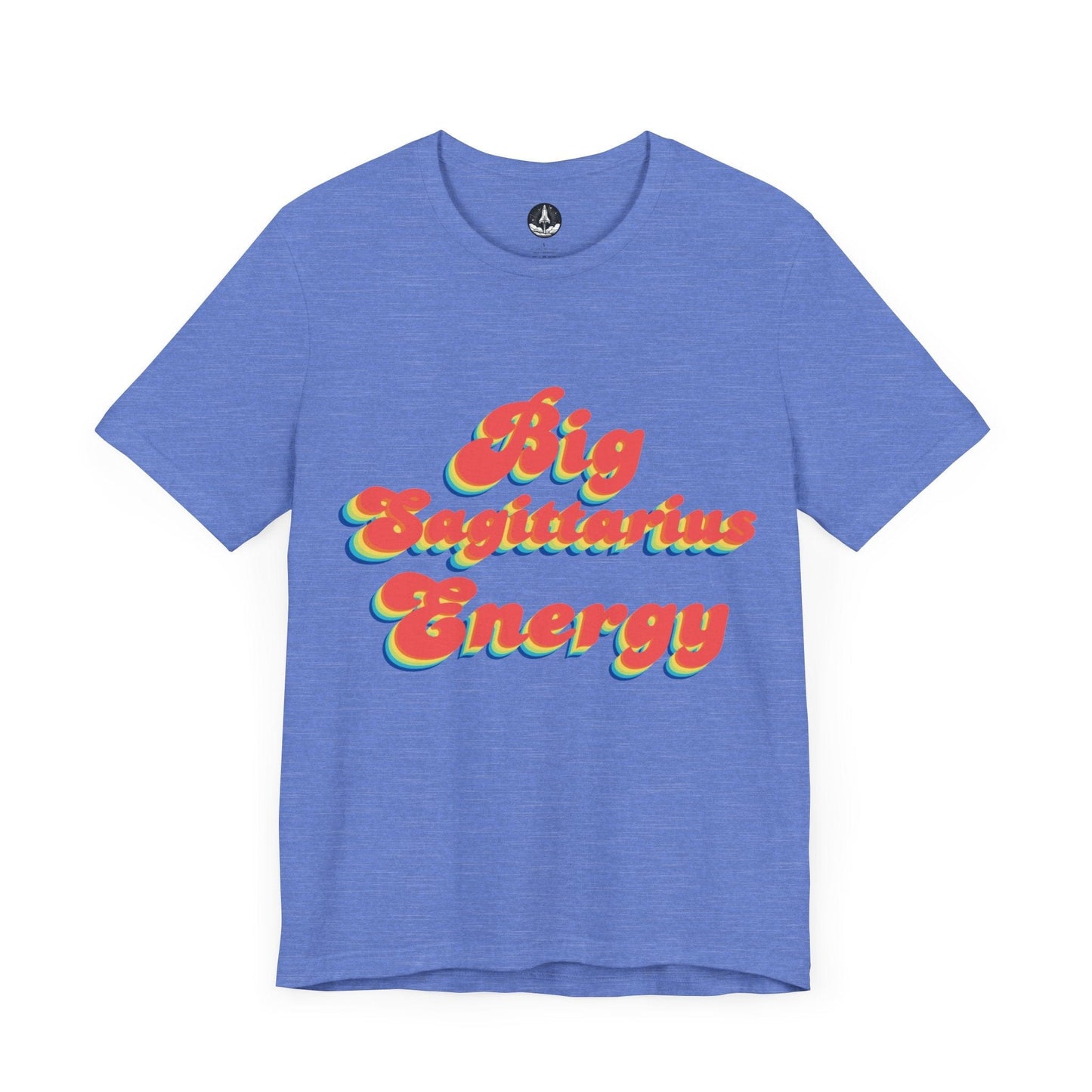 T-Shirt Heather Columbia Blue / S Big Sagittarius Energy TShirt