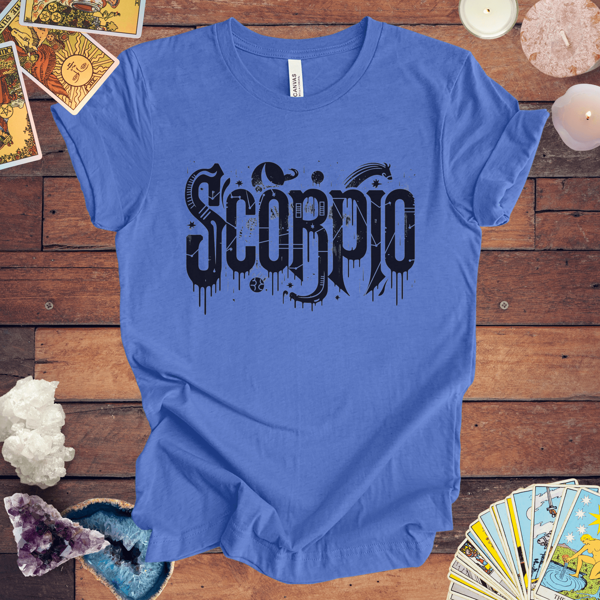 T-Shirt Heather Columbia Blue / S Shadow Strike Scorpio TShirt: Enigmatic Power