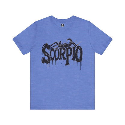 T-Shirt Heather Columbia Blue / S Sting of Mystery Scorpio TShirt: Intensity Unleashed