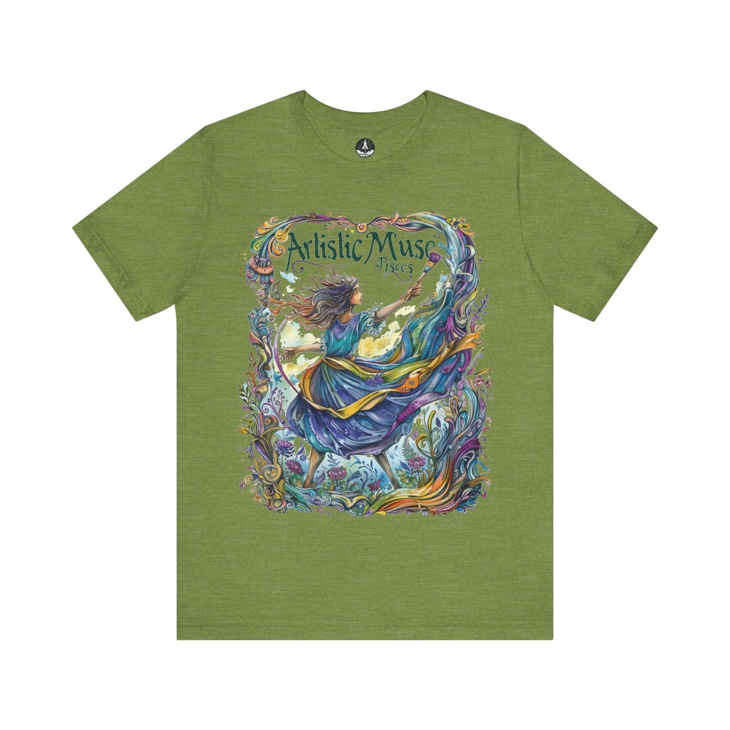 T-Shirt Heather Green / S Artistic Muse Pisces T-Shirt