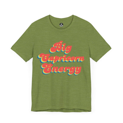 T-Shirt Heather Green / S Big Capricorn Energy T-Shirt