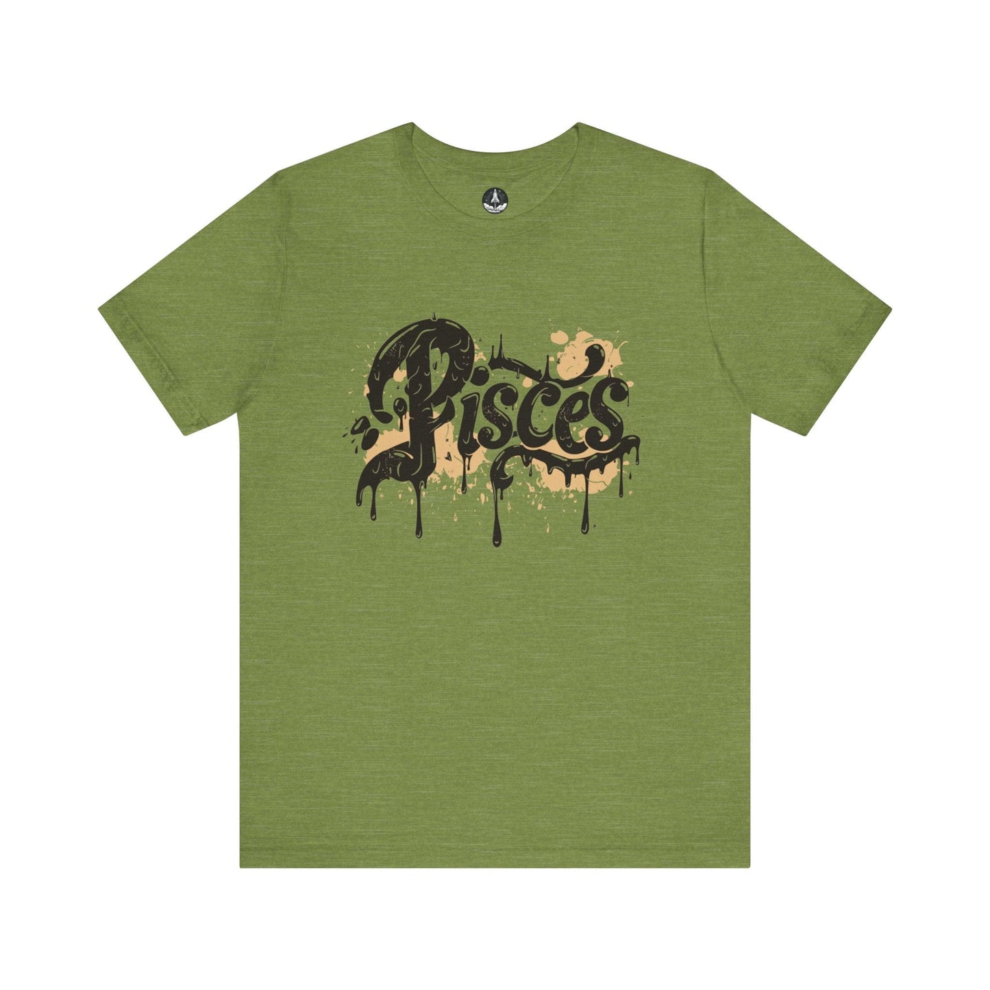 T-Shirt Heather Green / S Celestial Drift Pisces TShirt: Navigate the Dreamscape