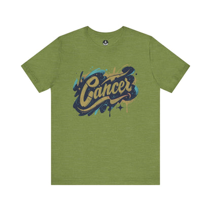 T-Shirt Heather Green / S Cosmic Splash Cancer TShirt: Emotions in Hues