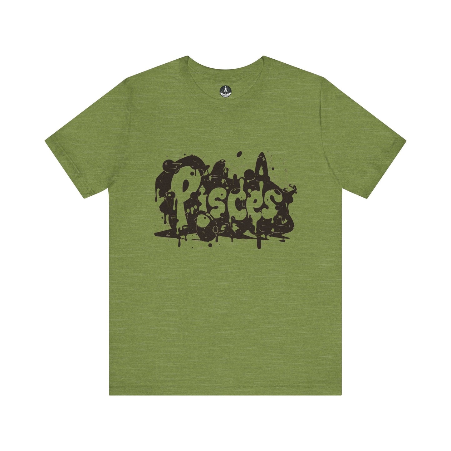 T-Shirt Heather Green / S Piscean Inkflow TShirt: Depth of Imagination