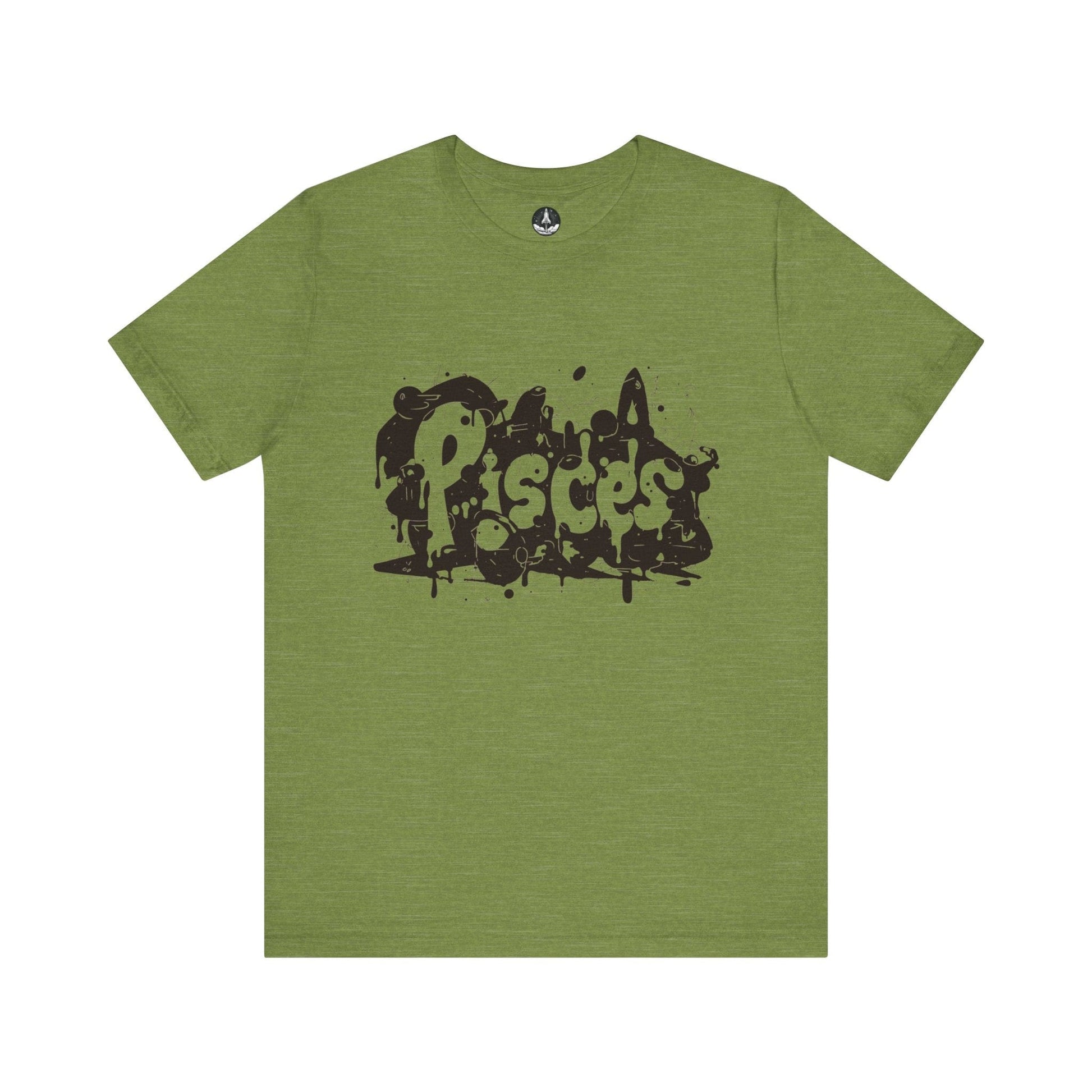 T-Shirt Heather Green / S Piscean Inkflow TShirt: Depth of Imagination