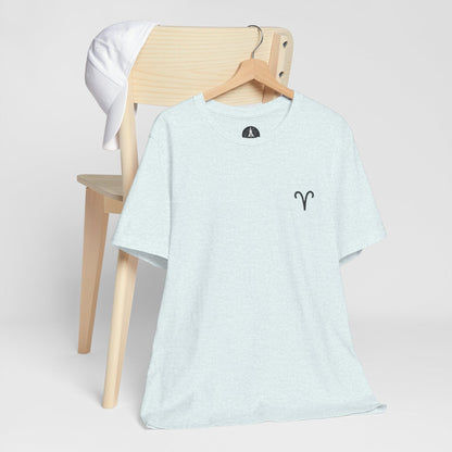 T-Shirt Heather Ice Blue / S Aries Minimalist Icon TShirt: Bold Simplicity for the Trailblazer