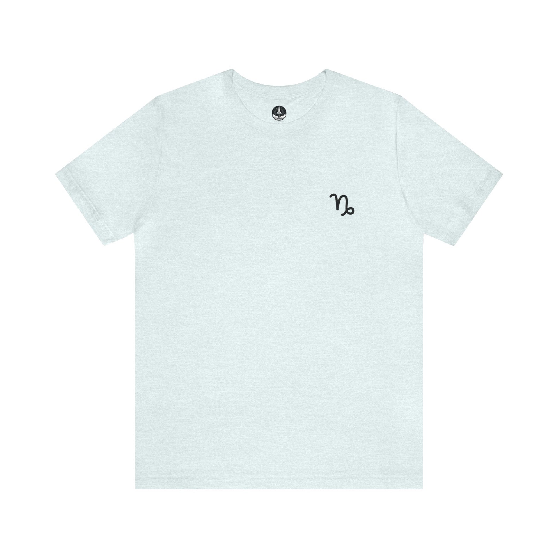 T-Shirt Heather Ice Blue / S Capricorn Mountain Glyph T-Shirt: Peak Style for the Determined Climber