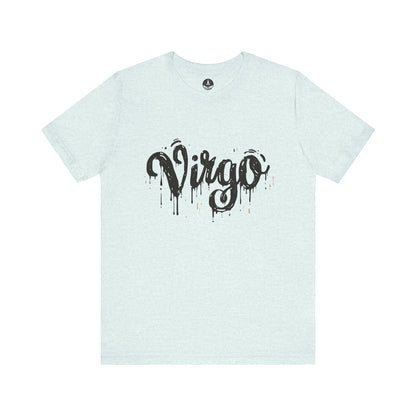 T-Shirt Heather Ice Blue / S Inkwell Virtue Virgo TShirt: Melding Precision with Art