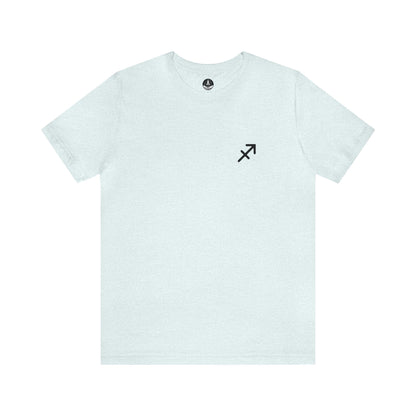 T-Shirt Heather Ice Blue / S Sagittarius Minimalist Mark T-Shirt: Simplicity Meets Adventure