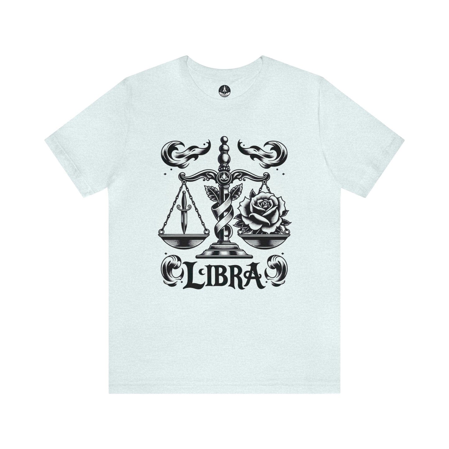 T-Shirt Heather Ice Blue / S Scales & Roses Libra T-Shirt