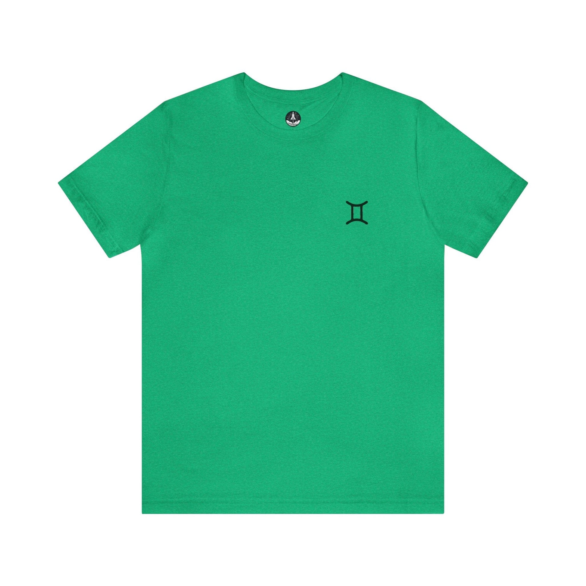 T-Shirt Heather Kelly / S Gemini Twin Glyph T-Shirt: Dynamic Style for the Social Butterfly