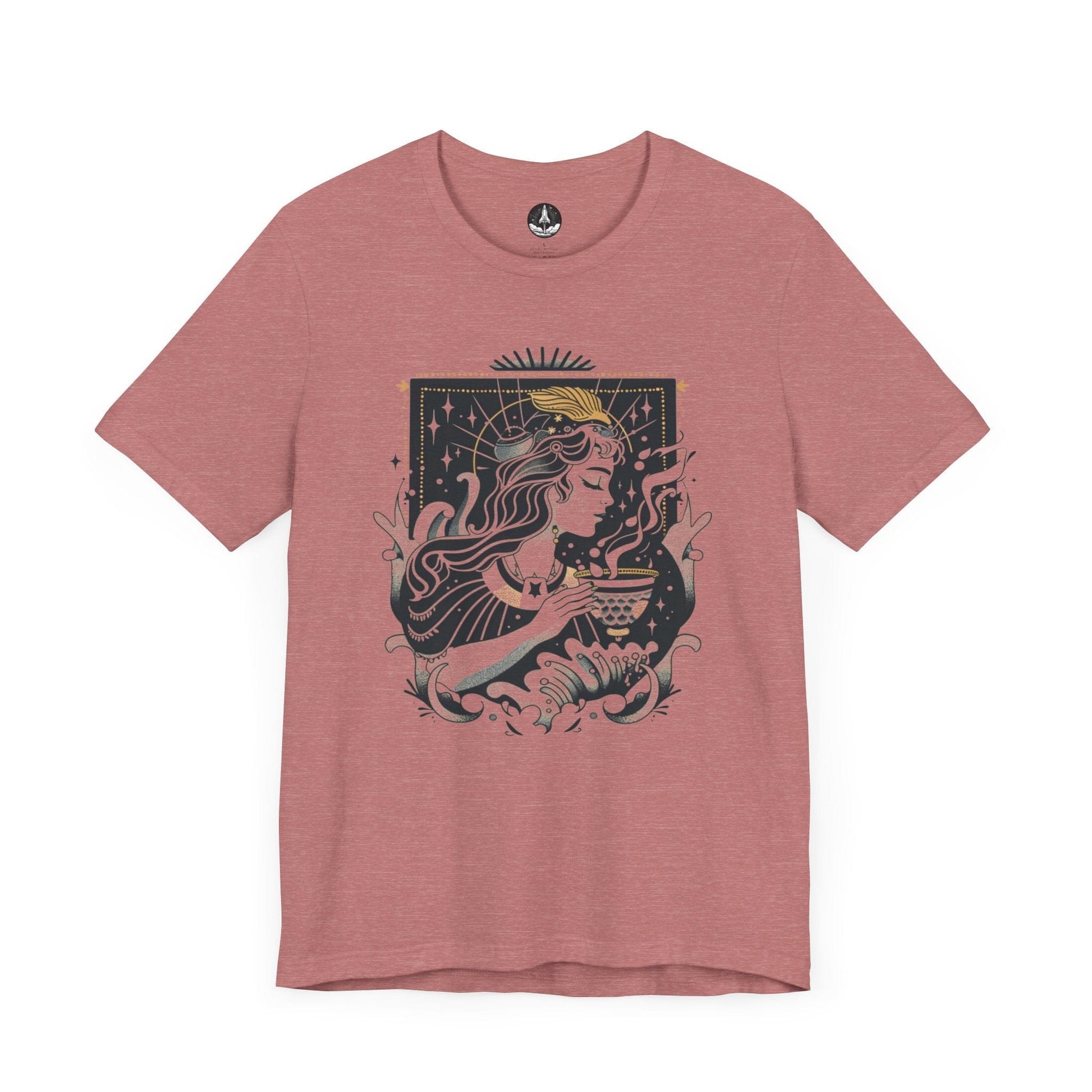 T-Shirt Heather Mauve / S Aquarian Dreams TShirt: Whispers of the Water Bearer