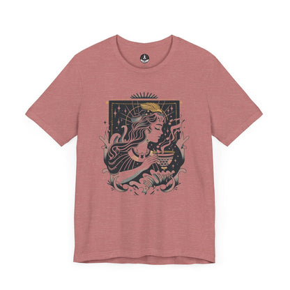 T-Shirt Heather Mauve / S Aquarian Dreams TShirt: Whispers of the Water Bearer