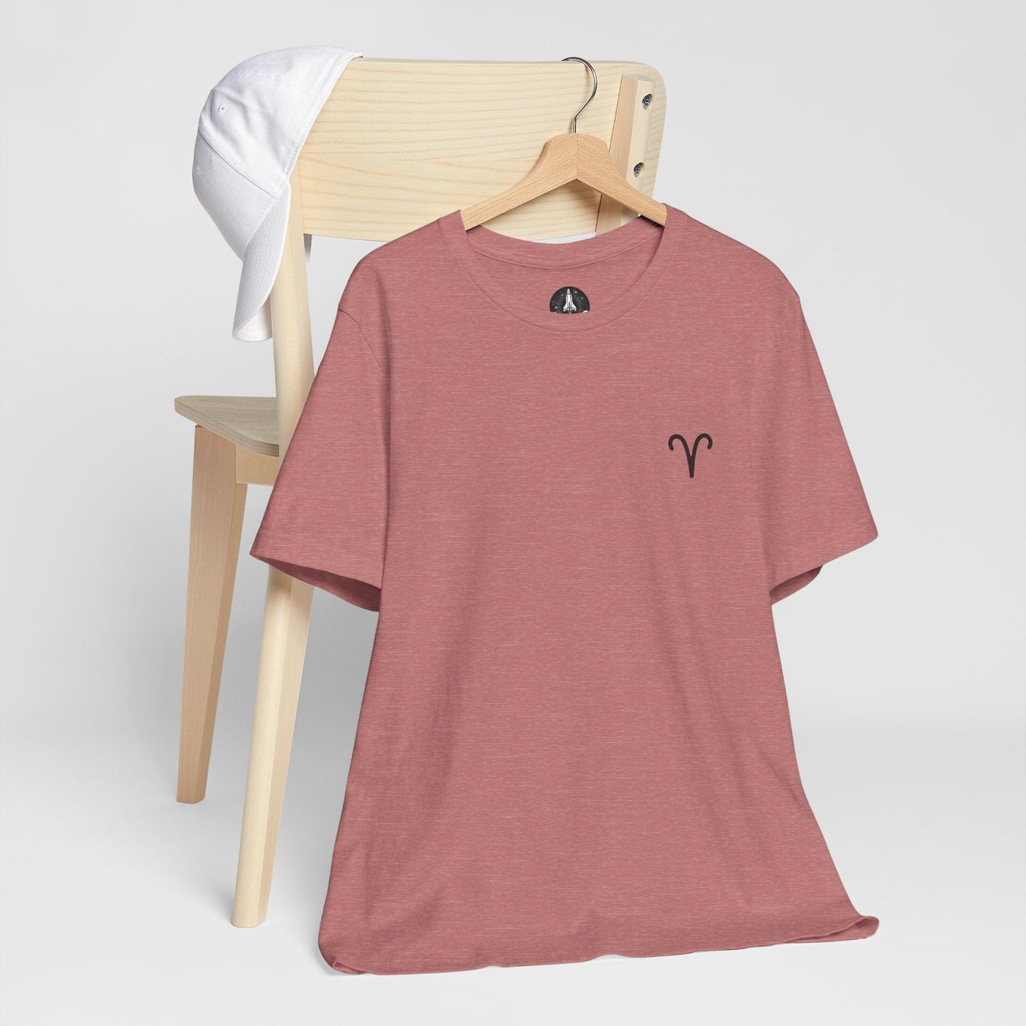 T-Shirt Heather Mauve / S Aries Minimalist Icon TShirt: Bold Simplicity for the Trailblazer