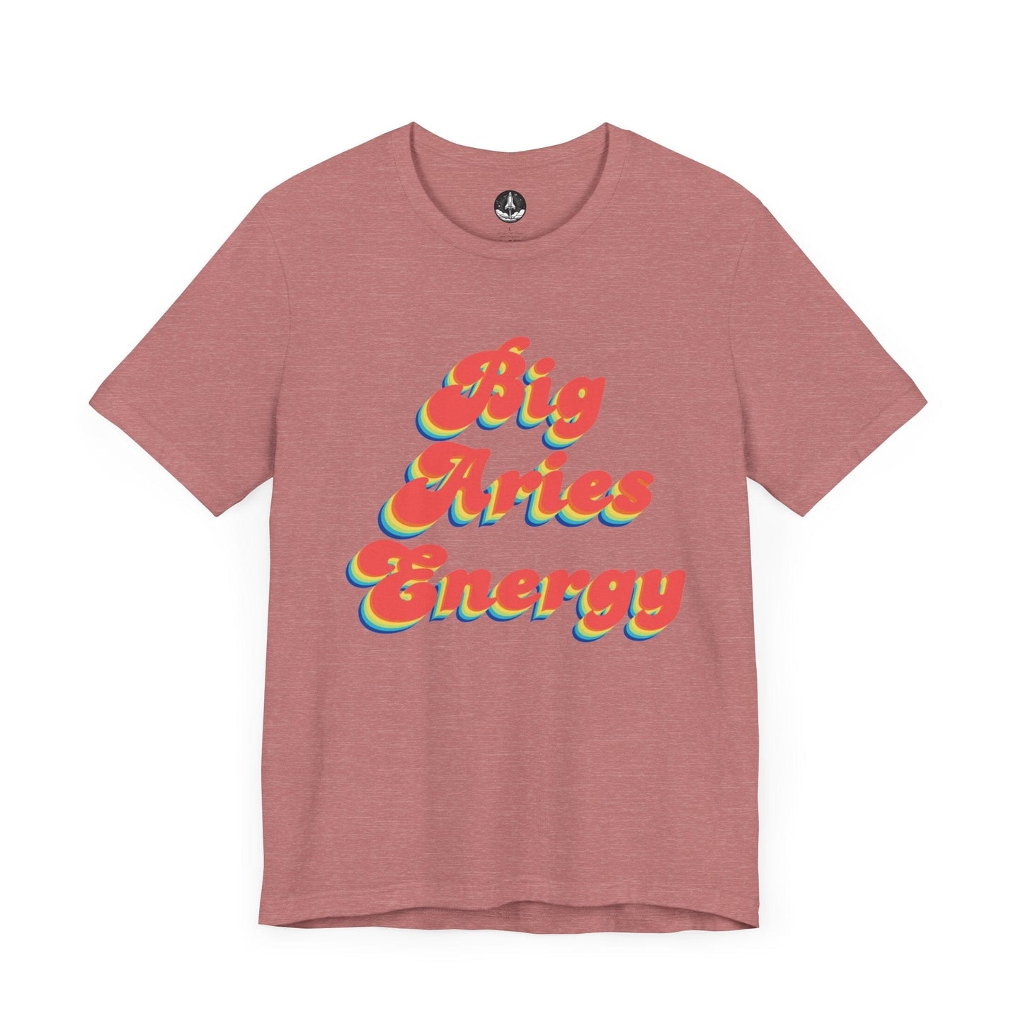 T-Shirt Heather Mauve / S Big Aries Energy T-Shirt