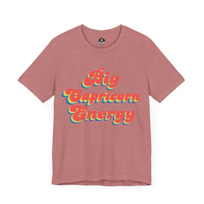 T-Shirt Heather Mauve / S Big Capricorn Energy T-Shirt