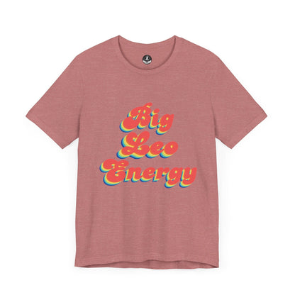 T-Shirt Heather Mauve / S Big Leo Energy T-Shirt