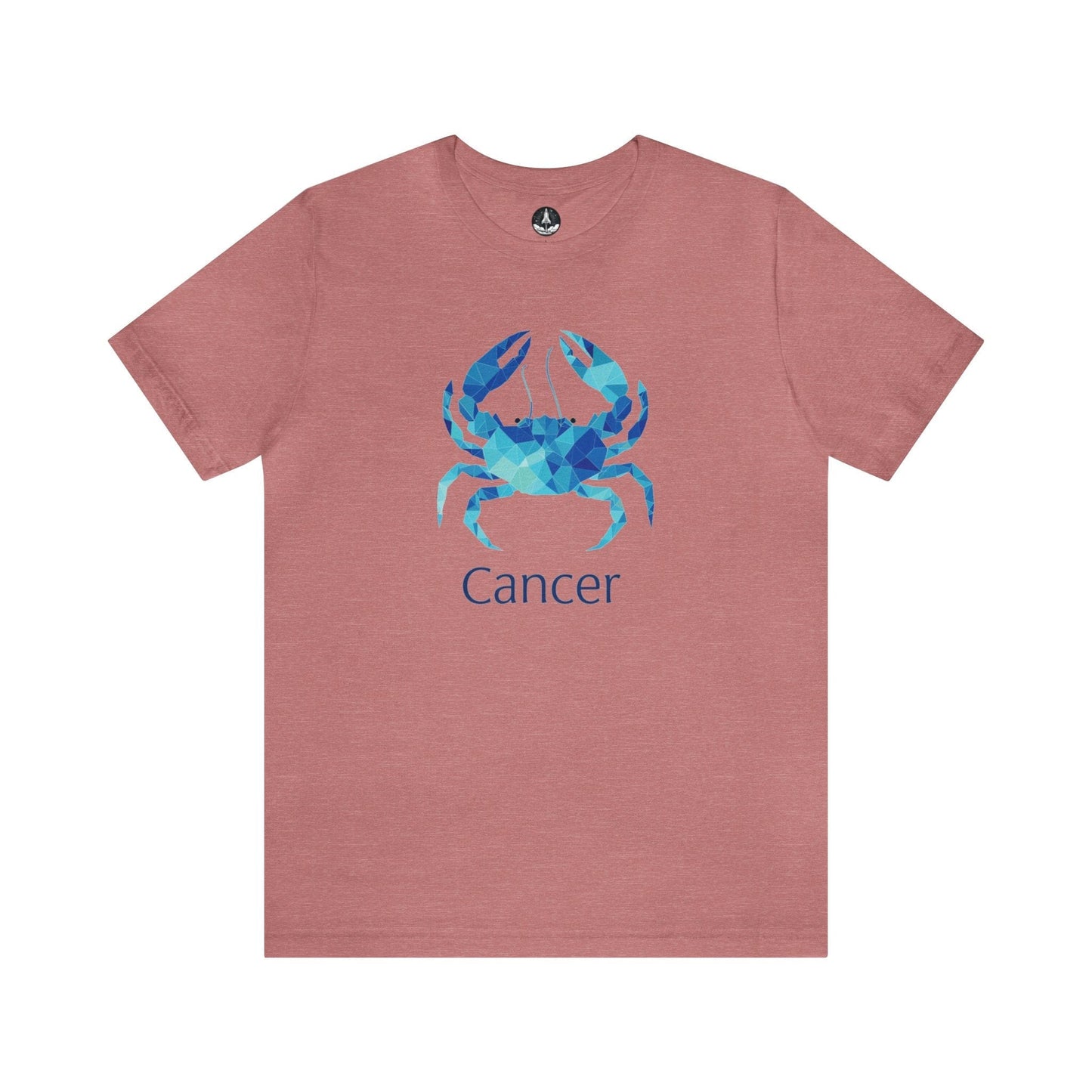 T-Shirt Heather Mauve / S Cancer Geometric Constellation T-Shirt: Modern Astrology Meets Art