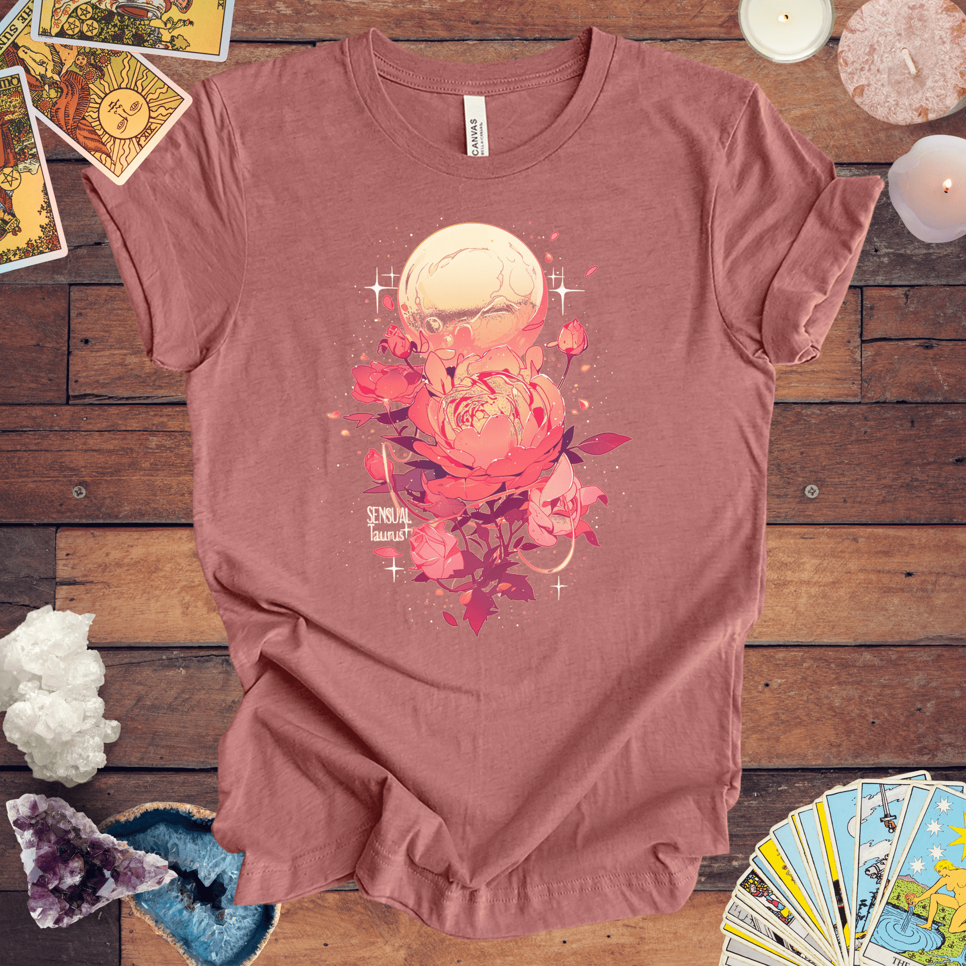 T-Shirt Heather Mauve / S Celestial Sensuality: Venus in Taurus T-Shirt