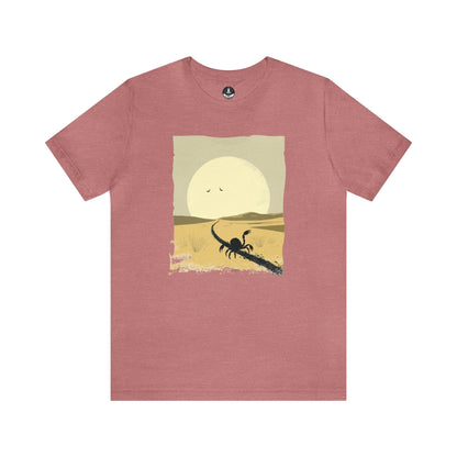 T-Shirt Heather Mauve / S Courage in the Shadows Scorpio TShirt