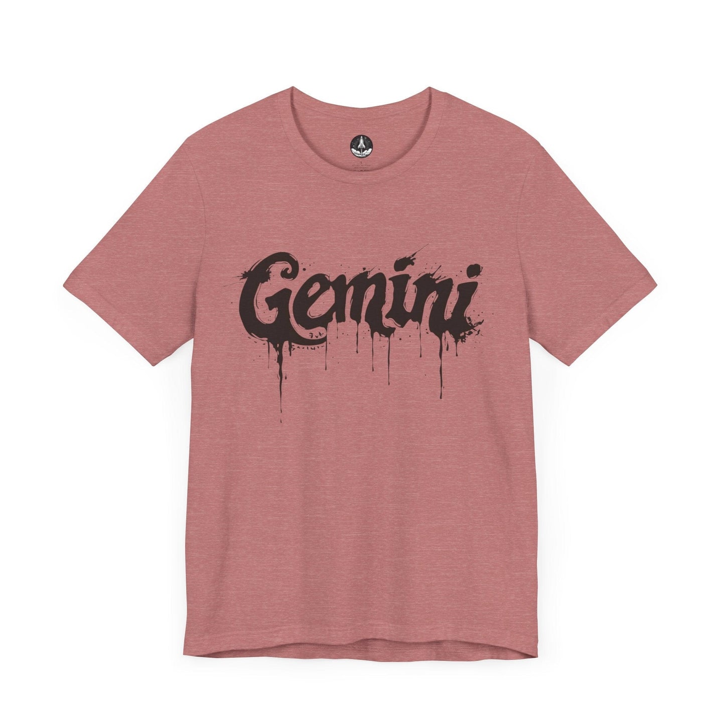T-Shirt Heather Mauve / S Gemini Ink Drop TShirt