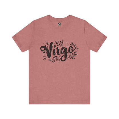 T-Shirt Heather Mauve / S Ink Splattered Virtue Virgo TShirt: Artistic Precision