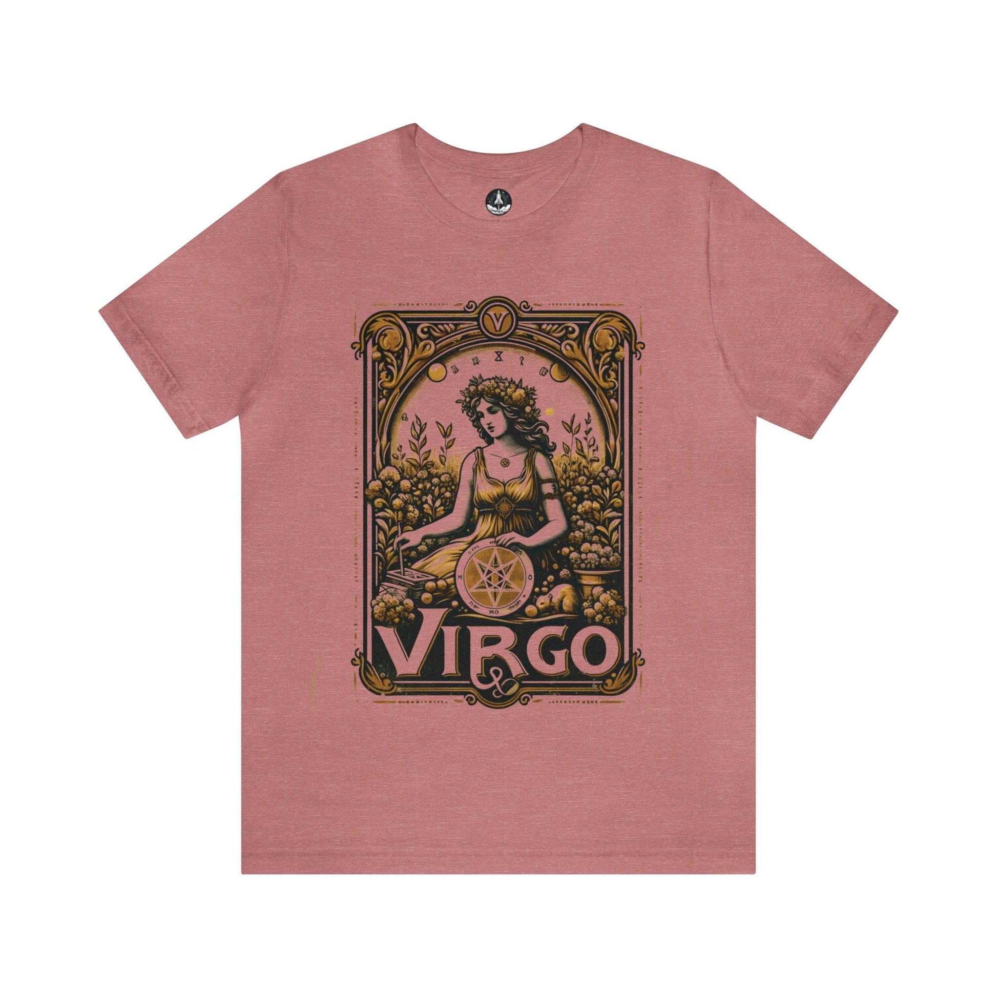 T-Shirt Heather Mauve / S Maiden of Pentacles: Virgo T-Shirt