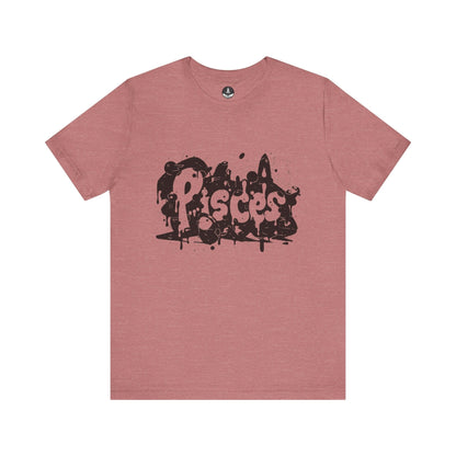 T-Shirt Heather Mauve / S Piscean Inkflow TShirt: Depth of Imagination