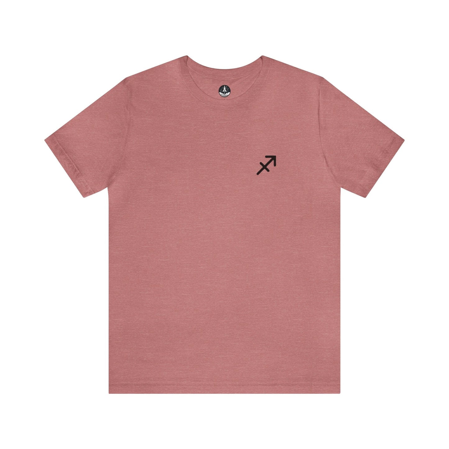 T-Shirt Heather Mauve / S Sagittarius Minimalist Mark T-Shirt: Simplicity Meets Adventure