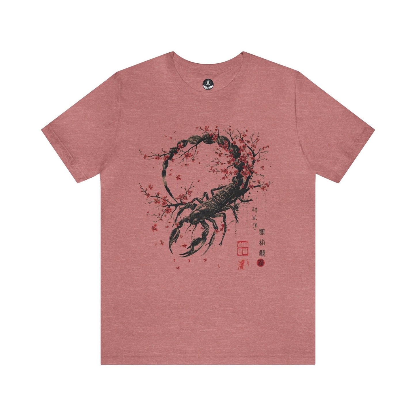 T-Shirt Heather Mauve / S Scorpio Intensity TShirt: Embrace the Zodiac's Passionate Spirit