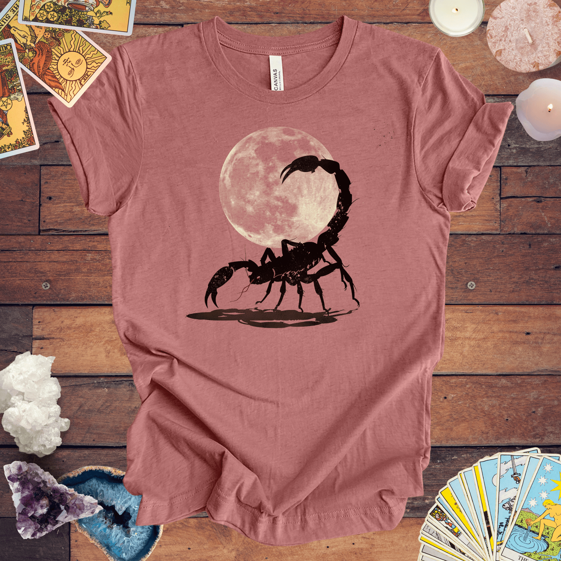 T-Shirt Heather Mauve / S Scorpio Midnight Sting T-Shirt