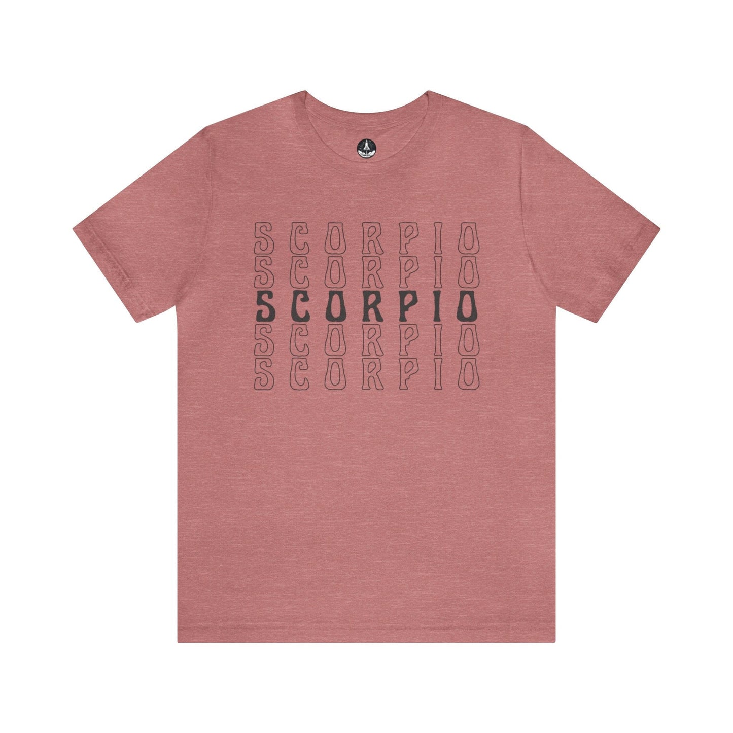 T-Shirt Heather Mauve / S Scorpio Zodiac Essence T-Shirt: Minimalism for the Enigmatic
