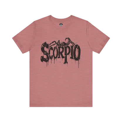 T-Shirt Heather Mauve / S Sting of Mystery Scorpio TShirt: Intensity Unleashed