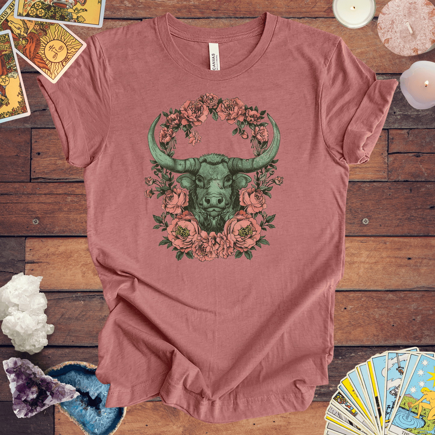 T-Shirt Heather Mauve / S Taurus Ethereal Night T-Shirt