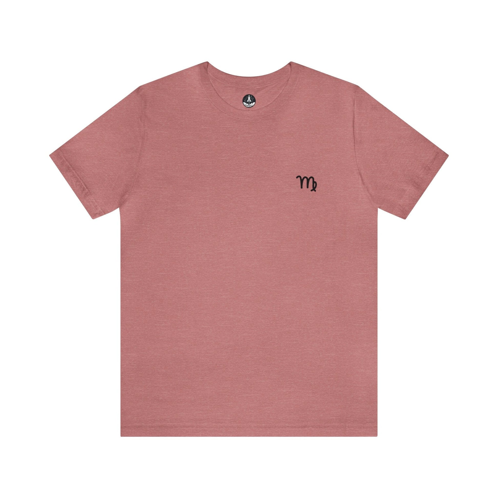 T-Shirt Heather Mauve / S Virgo Zodiac Seal T-Shirt: Embrace Your Analytical Side with Pure Comfort